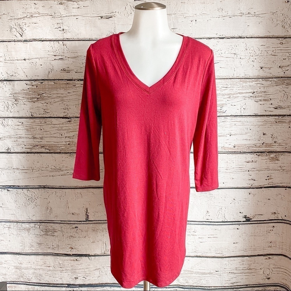 Zenana burgundy tunic